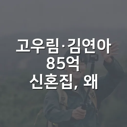 고우림·김연아 85억 신혼집, 왜 계속 화제일까요? - 요약