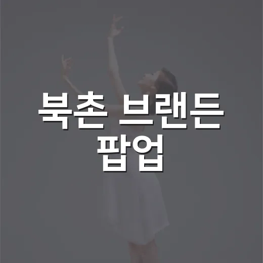 북촌 브랜든 팝업, 왜 줄이 길었을까요? - 요약