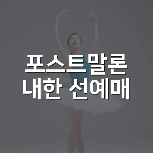 포스트말론 내한 선예매, 지금 예매 가능한 상태가 궁금하신가요? - 요약