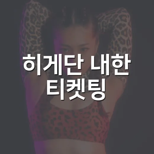 히게단 내한 티켓팅, 왜 이렇게 치열했을까요? - 요약