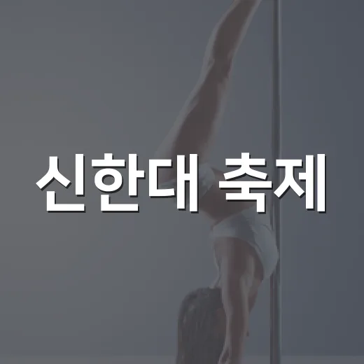신한대 축제, 올해는 왜 ‘대학 축제’보다 더 크게 보일까요? - 요약