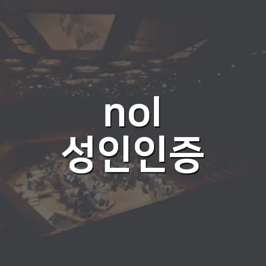 nol 성인인증, 티켓팅 전에 어디까지 해둬야 할까요? - 요약