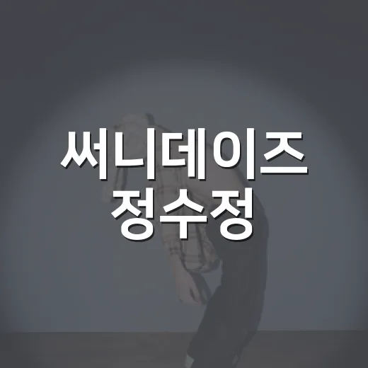 써니데이즈 정수정, 크리스탈 정수정과 왜 자꾸 헷갈릴까요? - 요약