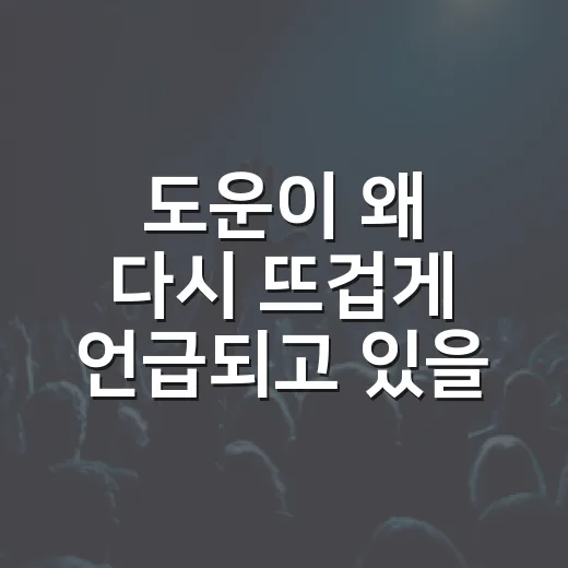 도운이 왜 다시 뜨겁게 언급되고 있을까요? - 요약