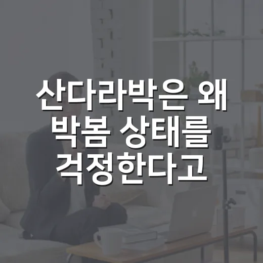 산다라박은 왜 박봄 상태를 걱정한다고 했을까요? - 요약