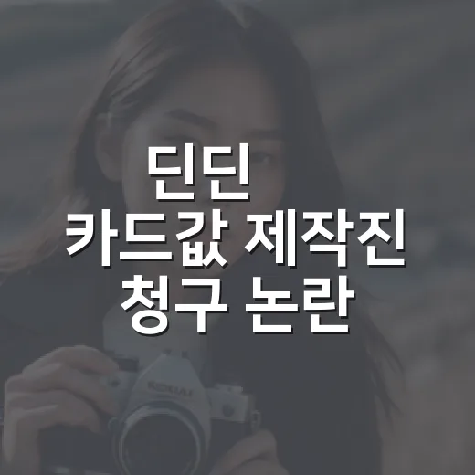 딘딘 母 카드값 제작진 청구 논란, 진짜 문제였을까요? - 요약