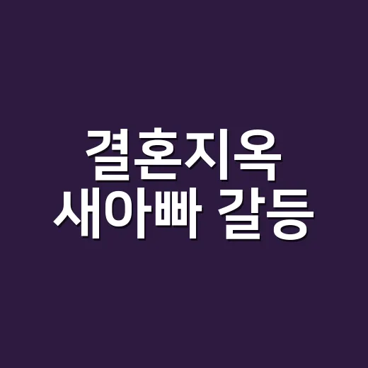결혼지옥 새아빠 갈등, 17세 아들은 왜 새벽에만 나왔을까요? - 요약