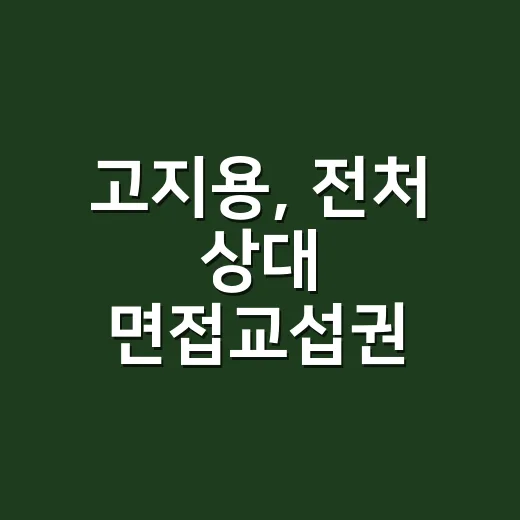 고지용, 전처 상대 면접교섭권 가처분 왜 나온 걸까요? - 요약