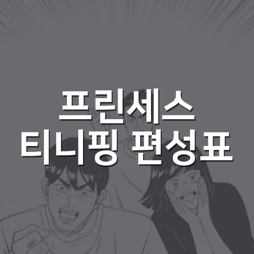프린세스 티니핑 편성표, 본방·재방 어디서 확인하면 될까요? - 요약
