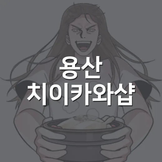 용산 치이카와샵, 아직도 줄 서서 들어가야 할까요? - 요약