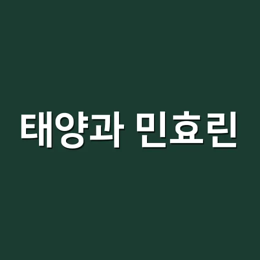 태양과 민효린, 데이트 근황이 궁금하신가요? - 요약