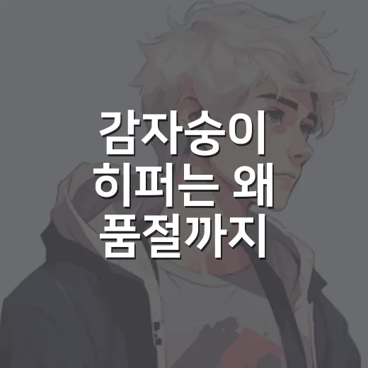 감자숭이 히퍼는 왜 품절까지 갔을까요? - 요약