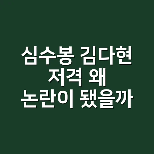 심수봉 김다현 저격 왜 논란이 됐을까요? - 요약