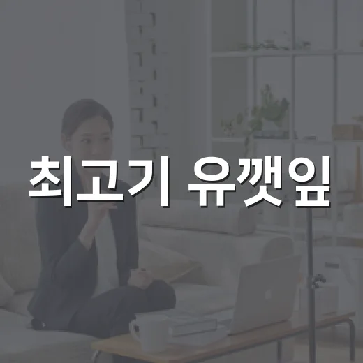 최고기 유깻잎, 요즘 관계가 궁금하신가요? - 요약