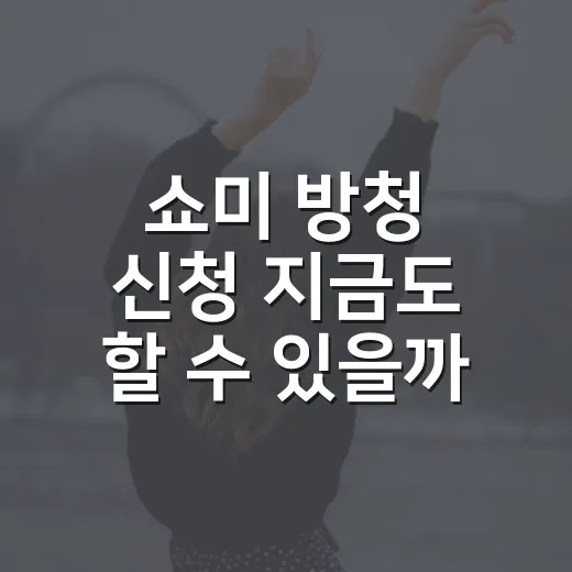 쇼미 방청 신청 지금도 할 수 있을까요? - 요약