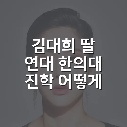 김대희 딸 연대 한의대 진학 어떻게 된 걸까요? - 요약