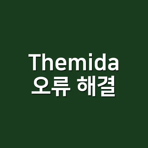 Themida 오류 해결, 어디서부터 확인해야 할까요? - 요약