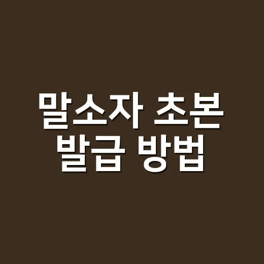 말소자 초본 발급 방법, 인터넷으로도 가능할까요? - 요약