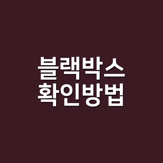 블랙박스 확인방법, 사고 직후 어디부터 눌러야 할까요? - 요약