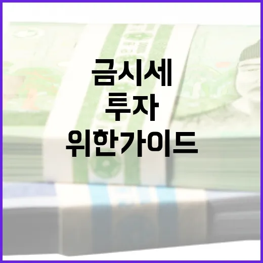 금시세를 이해하는 방법: 투자 결정을 위한 가이드 - 요약