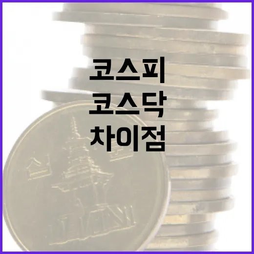 코스피와 코스닥의 차이점 이해하기: 초보자를 위한 가이드 - 요약