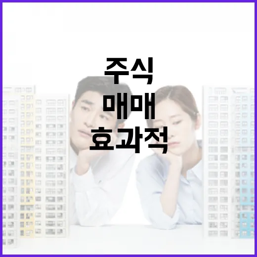 효과적으로 주식을 매매하는 방법 - 요약