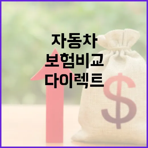 자동차 다이렉트 보험 비교하는 방법 - 요약