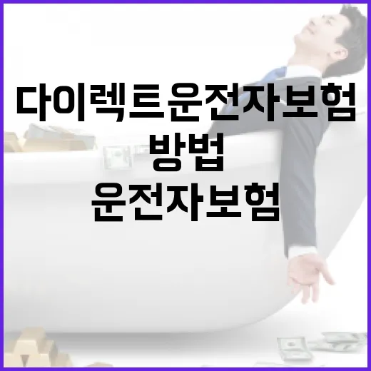 다이렉트운전자보험을 선택하는 방법 - 요약
