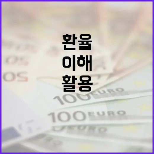 환율을 이해하고 활용하는 방법 - 요약