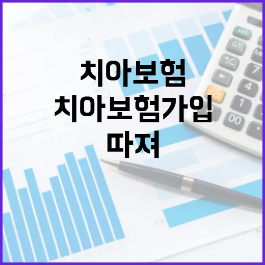 치아보험 가입 전 가계부로 따져볼 5가지 숫자 - 요약