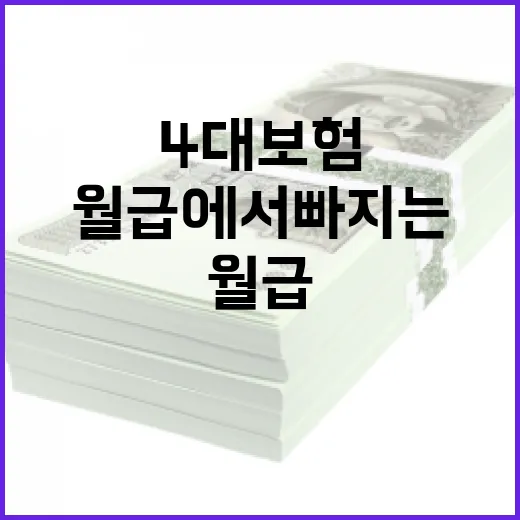 월급에서 빠지는 4대보험, 가계부에 바로 쓰는 5가지 계산법 - 요약