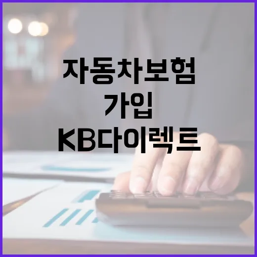 KB다이렉트자동차보험 가입 전 가계부로 확인할 5가지 숫자 - 요약
