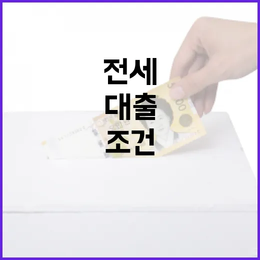 전세대출조건 확인 전 꼭 보는 5가지 숫자 - 요약