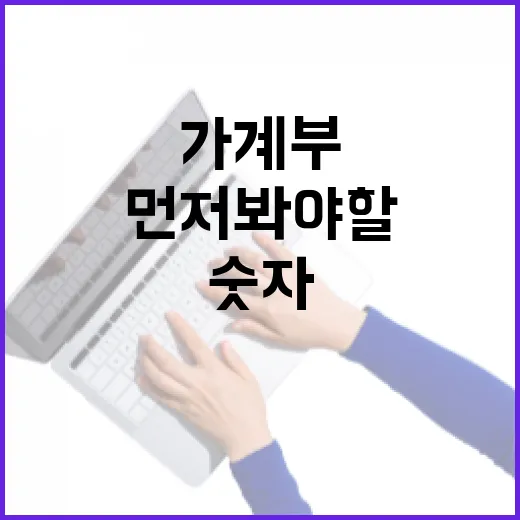 개인사업자대출 전 가계부에서 먼저 봐야 할 5가지 숫자 - 요약