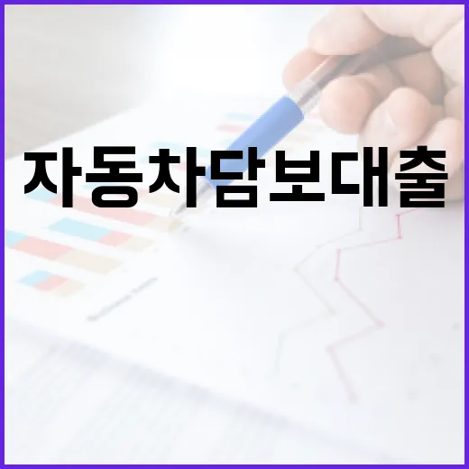 자동차담보대출 받기 전 가계부에서 먼저 확인할 5가지 - 요약