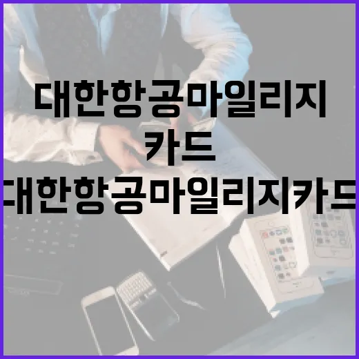 대한항공마일리지카드 고르기 전 확인할 5가지 숫자 - 요약