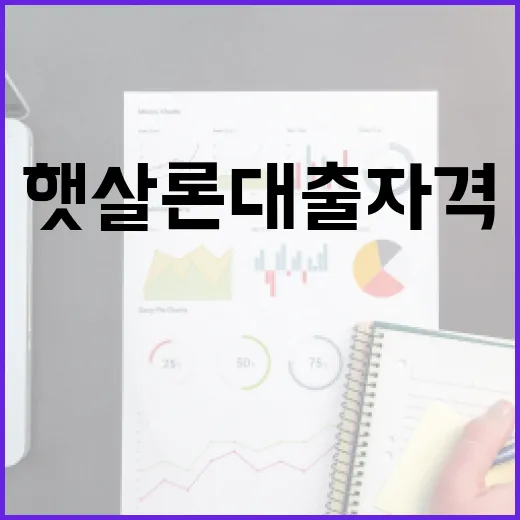 햇살론대출자격 확인할 때 먼저 보는 5가지 숫자 - 요약