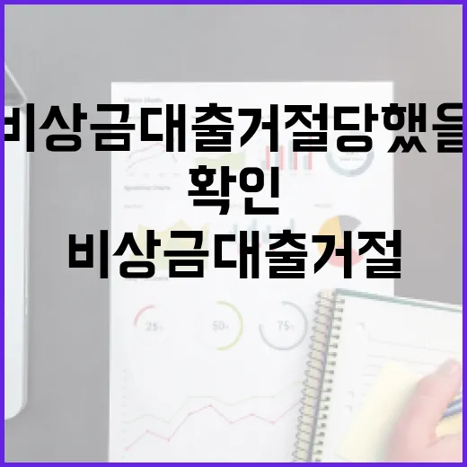 비상금대출거절 당했을 때 확인할 5가지 현실 체크 - 요약