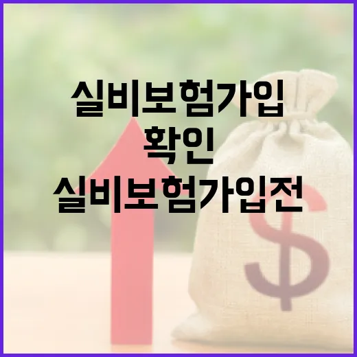 실비보험가입 전 가계부에서 먼저 확인할 5가지 숫자 - 요약