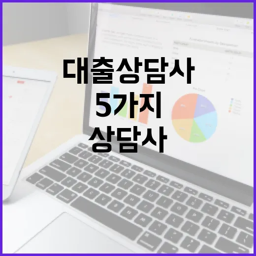 대출상담사 만나기 전 확인할 5가지 숫자 - 요약