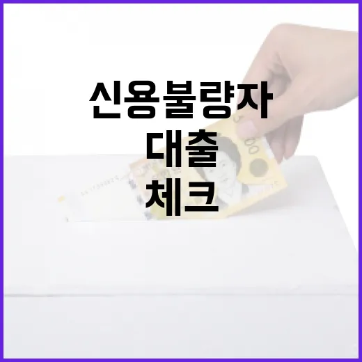 신용불량자대출 전 확인할 5가지 현실 체크 - 요약