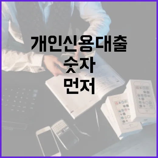 개인신용대출 받기 전 가계부에서 먼저 확인할 5가지 숫자 - 요약