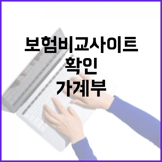 보험비교사이트 쓰기 전 확인할 5가지 가계부 기준 - 요약