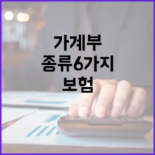 보험종류 6가지, 가계부 쓰는 사람이 먼저 확인하는 순서 - 요약