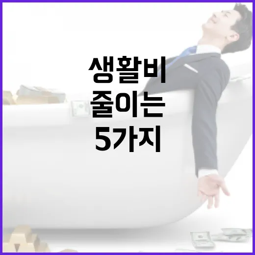 국민카드홈페이지에서 생활비 줄이는 5가지 확인 습관 - 요약
