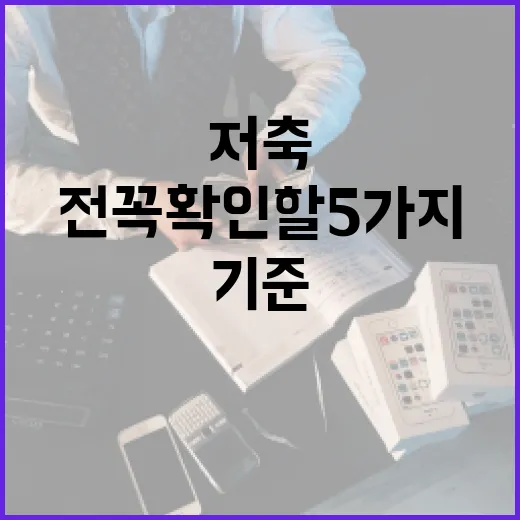 저축은행 이용 전 꼭 확인할 5가지 생활 재무 기준 - 요약