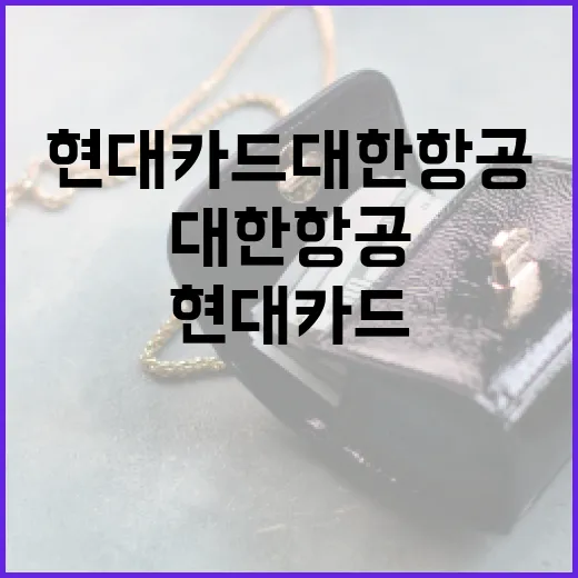 현대카드대한항공 카드 고르기 전 따져볼 5가지 숫자 - 요약