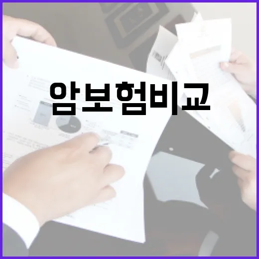 암보험비교 전 가계부에서 먼저 확인할 5가지 숫자 - 요약