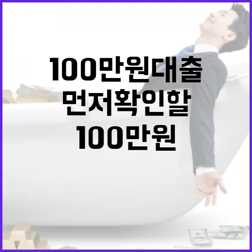 100만원대출 받기 전 가계부에서 먼저 확인할 5가지 - 요약