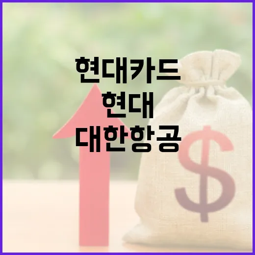 현대카드대한항공 고르기 전 계산할 5가지 생활비 기준 - 요약